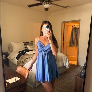 Blue mini dress — size small